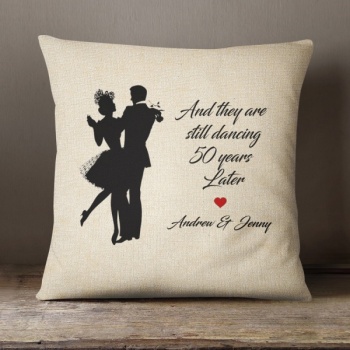 Luxury Personalised Cushion - Inner Pad Included -  Couple Dancing